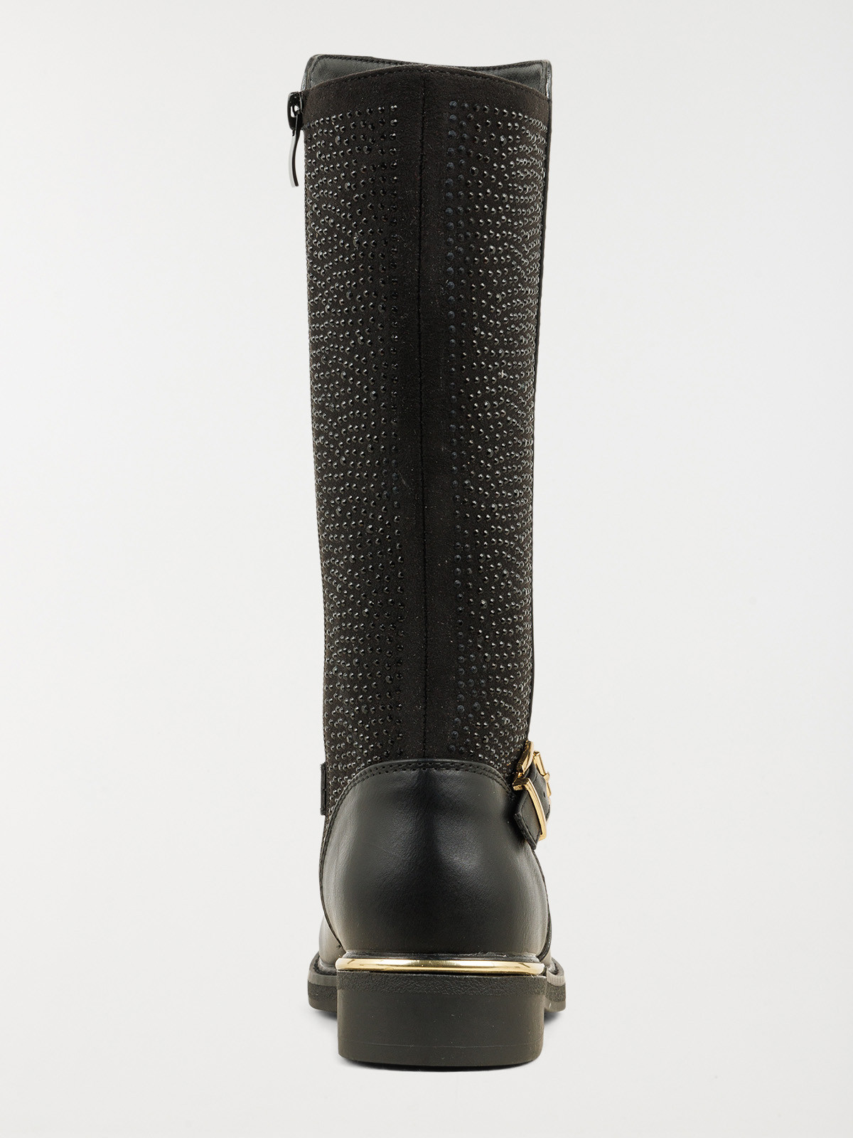 Bottes noires strass fille (31-36)