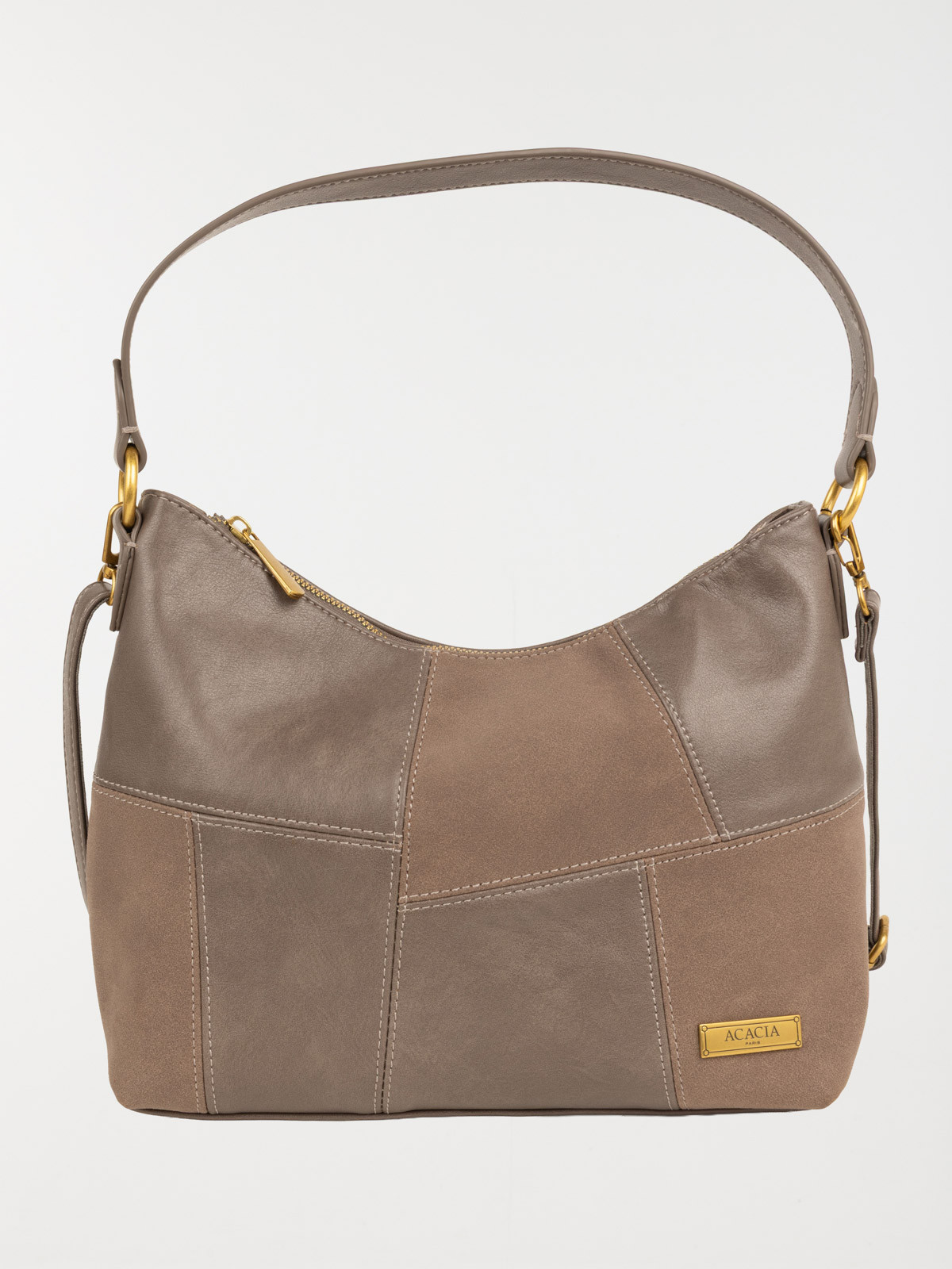 Sac à main bi-matière femme