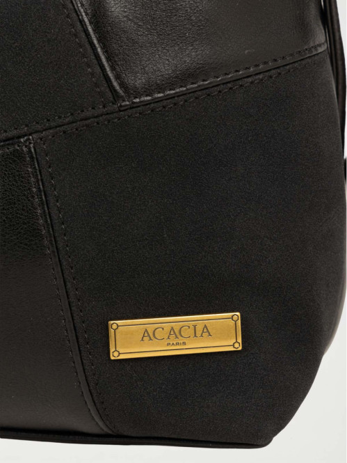 Sac à main bi-matière femme