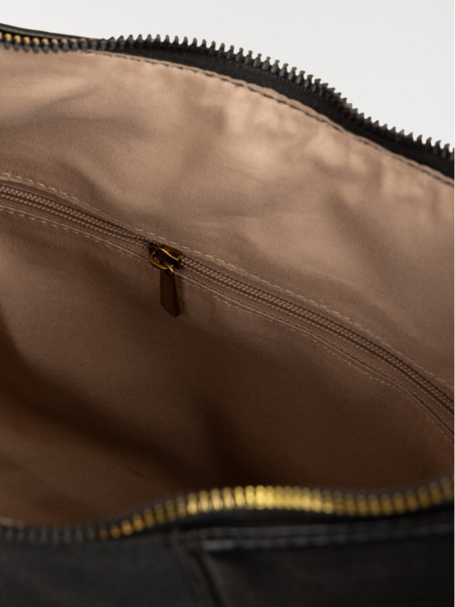 Sac à main bi-matière femme