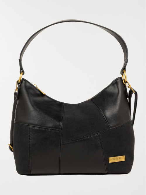 Sac à main bi-matière femme