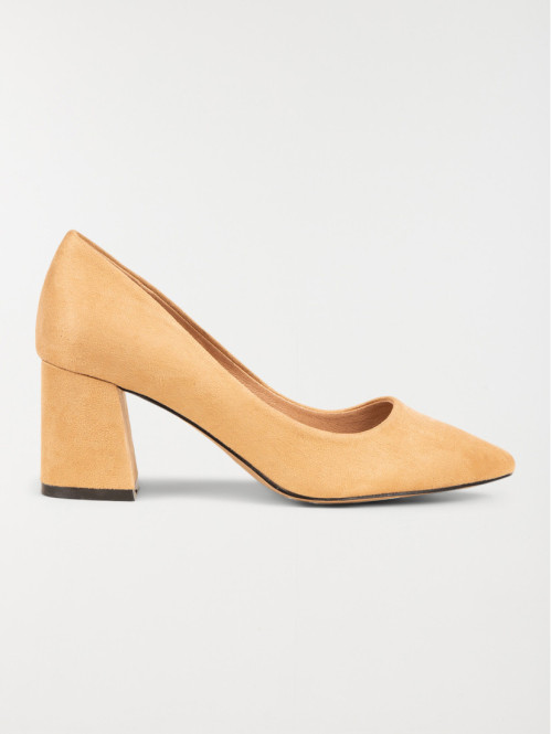 Escarpin femme nude suédine (36-41)