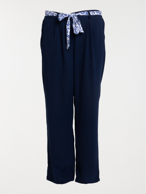 Pantalon large grande taille femme