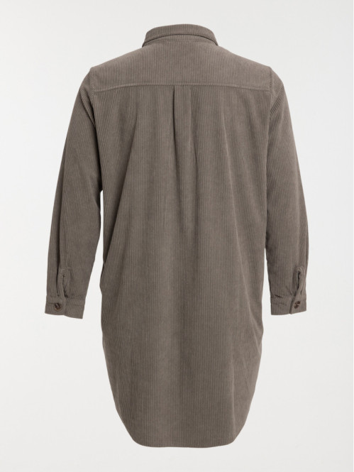 Robe chemise velours grande...