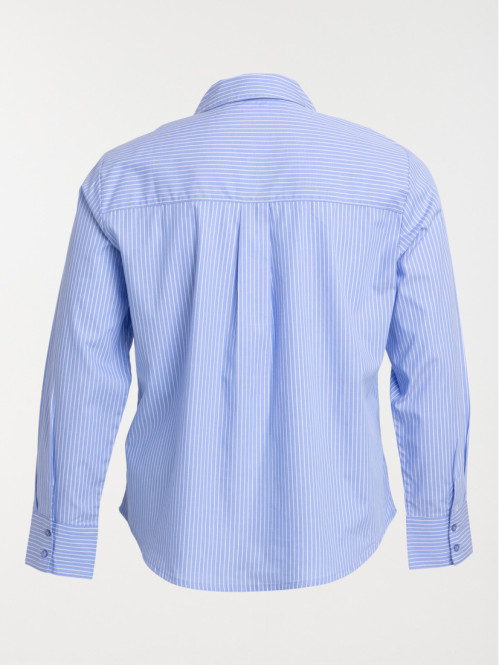 Chemise rayée grande taille femme