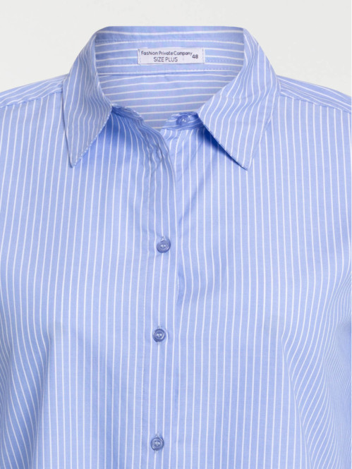 Chemise rayée grande taille femme
