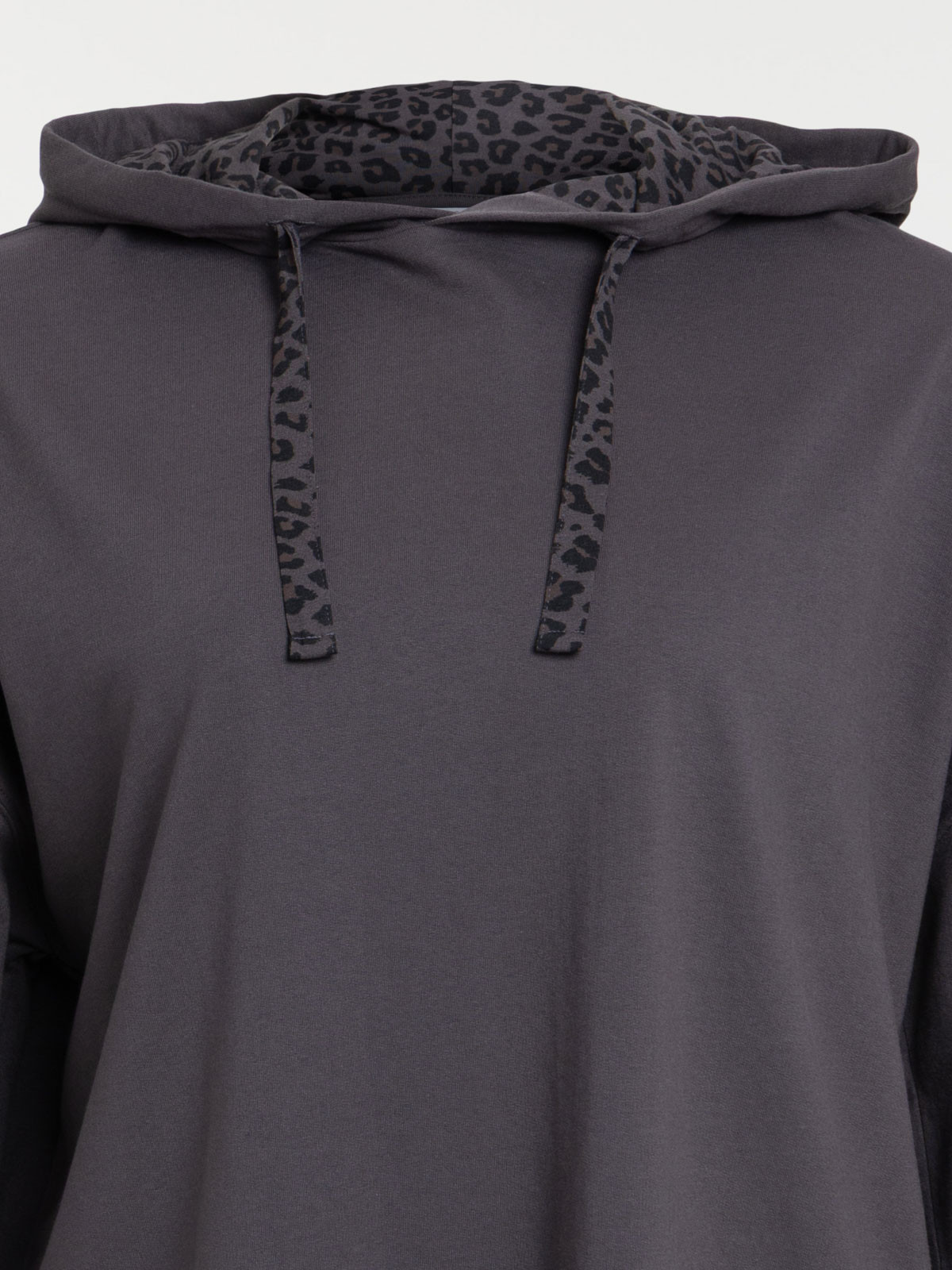 Sweat détail léopard femme grande taille Sweat détail léopard femme grande taille