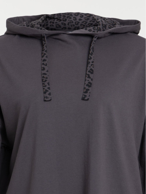 Sweat détail léopard femme...