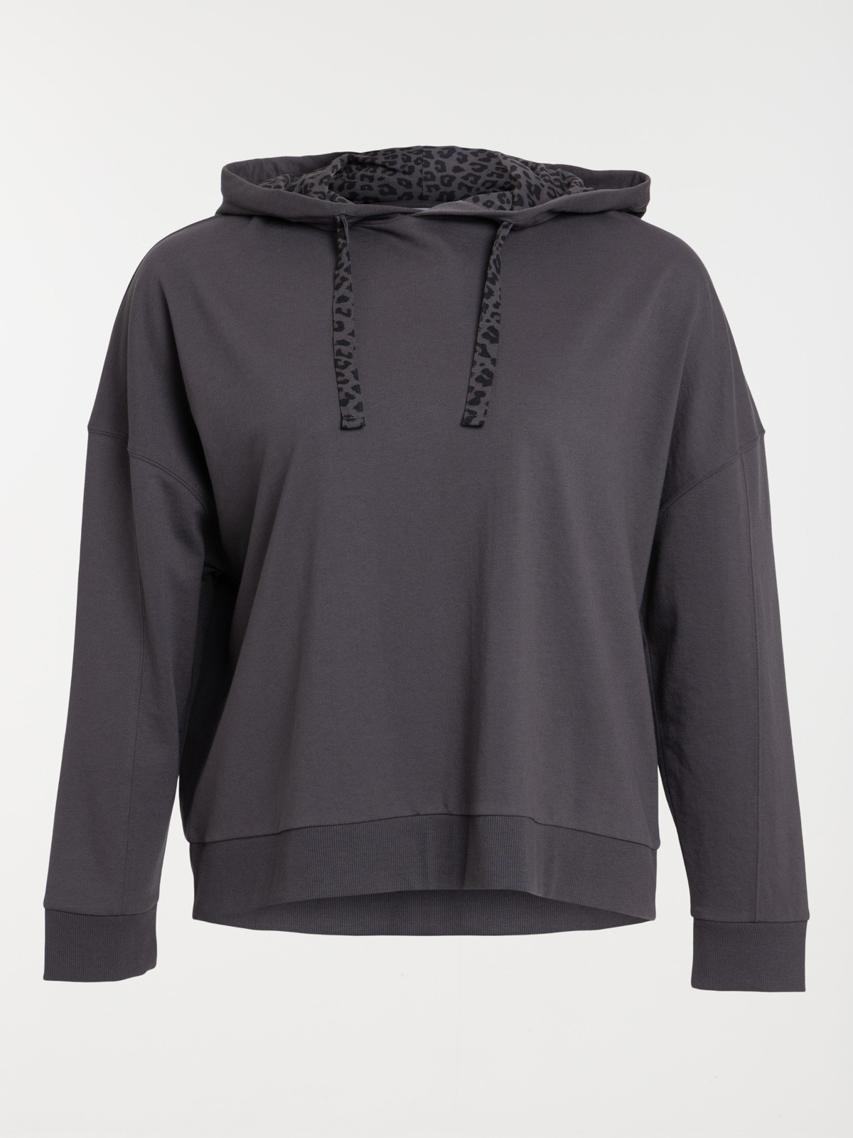 Sweat détail léopard femme grande taille