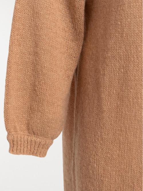 Gilet ouvert camel grande...