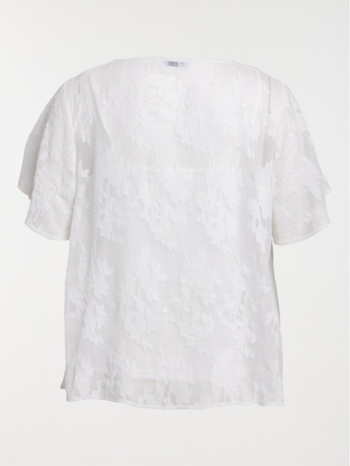 Blouse voile fleuri grande...