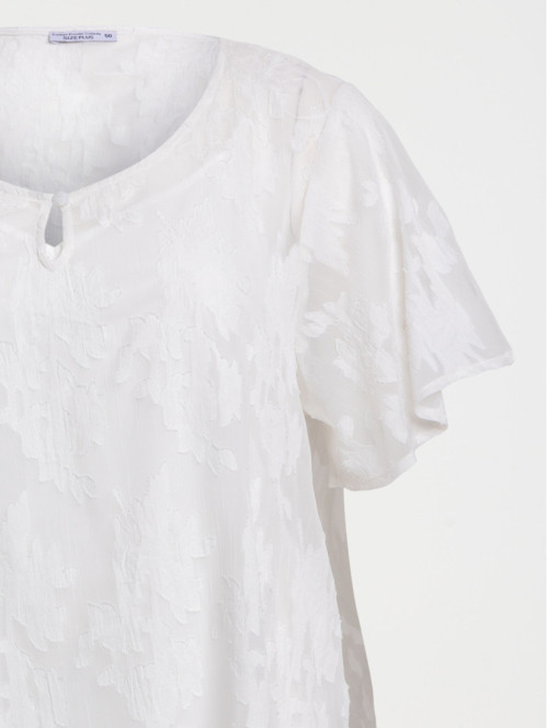 Blouse voile fleuri grande...