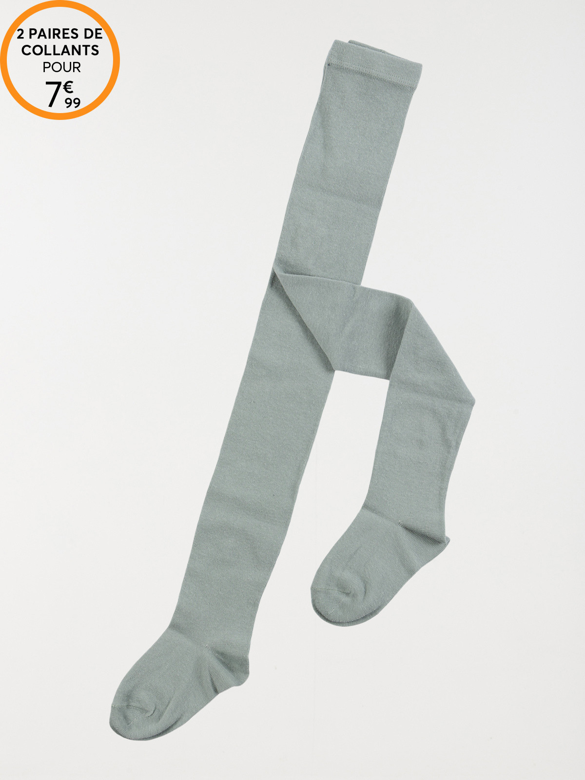 Collants chauds coloris sauge fille