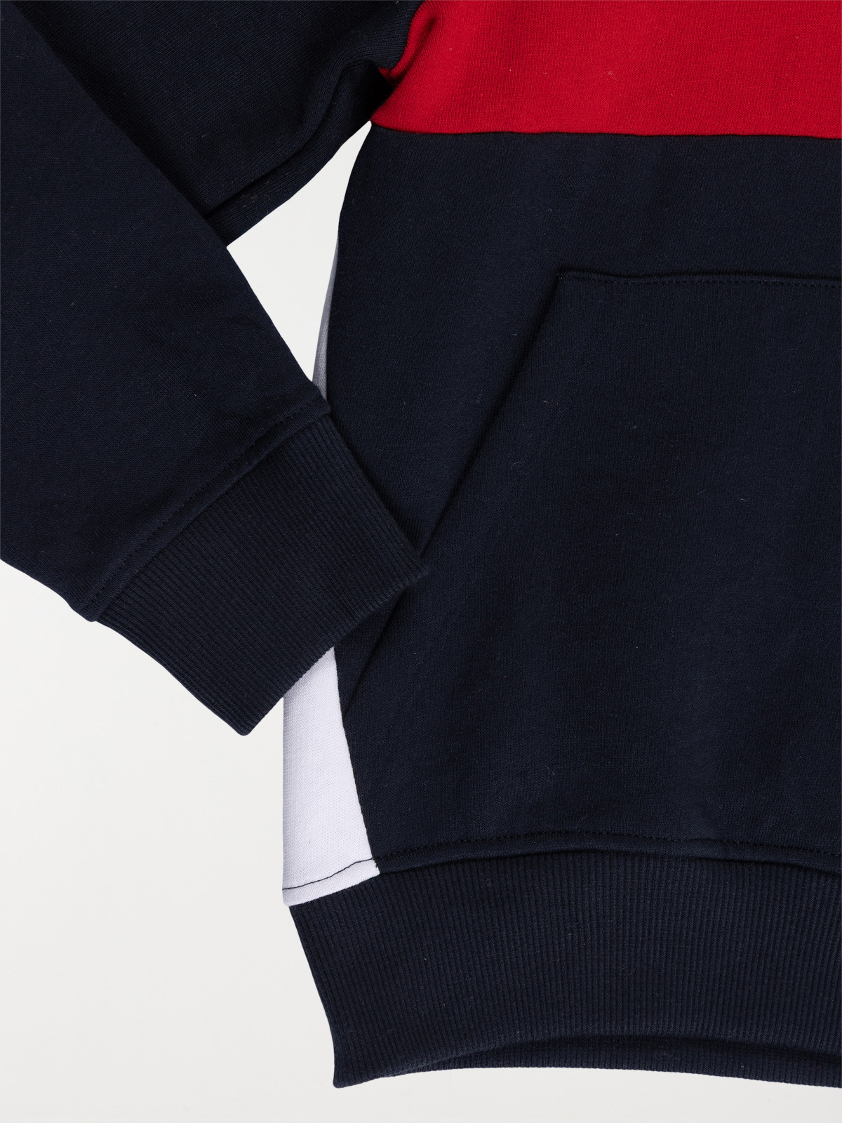 Sweat tricolore à capuche garçon (3-12A) Sweat tricolore à capuche garçon (3-12A)