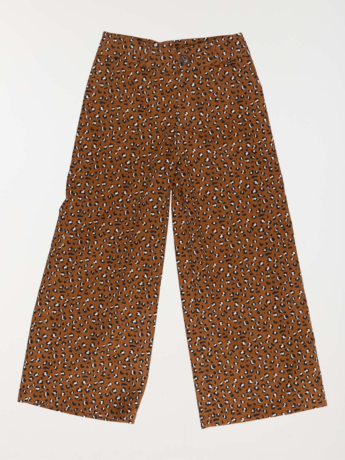 Pantalon large léopard fille (3-12A)