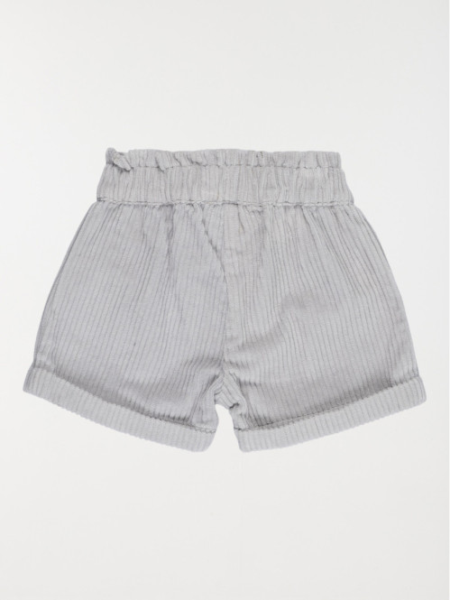Short fille en velours (3-36M)