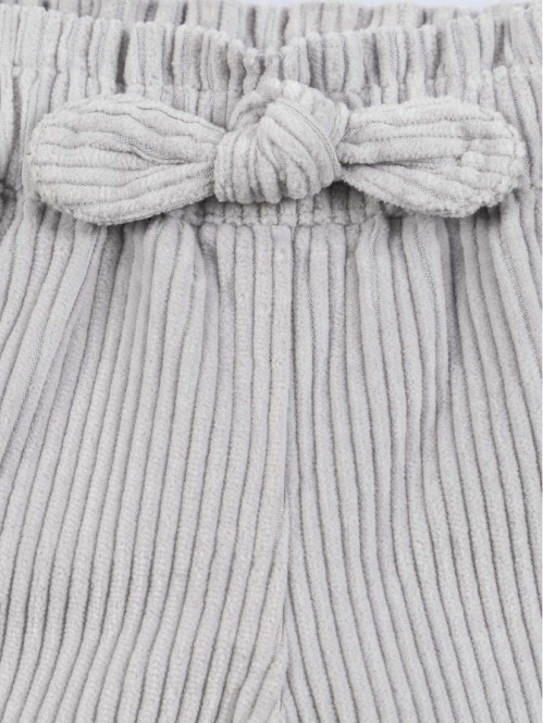 Short fille en velours (3-36M)