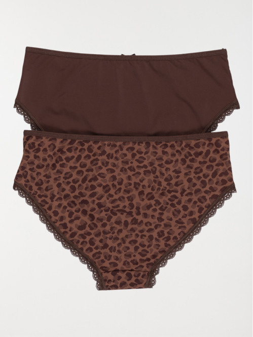 Lot de 2 shorties femme (S-XL)