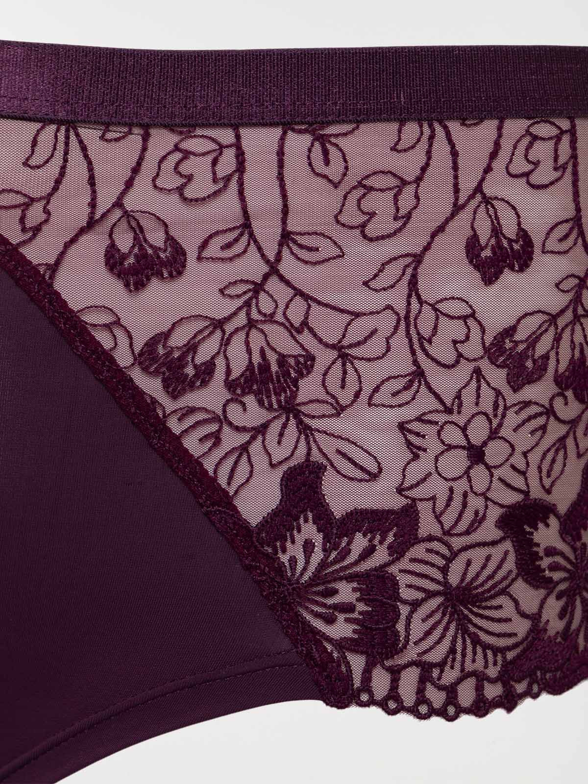 Shorty lie de vin grande taille femme Shorty lie de vin grande taille femme