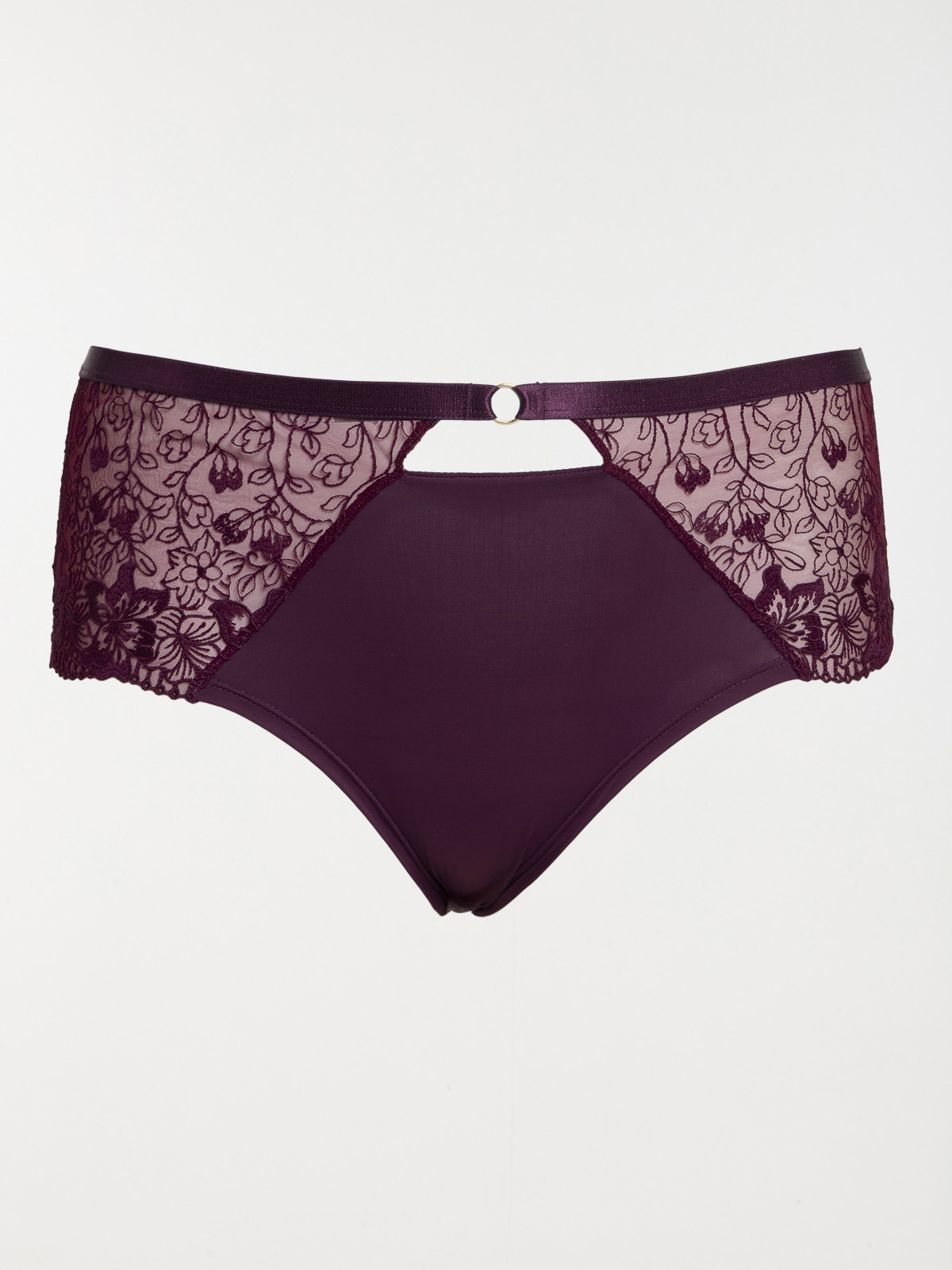 Shorty lie de vin grande taille femme Shorty lie de vin grande taille femme