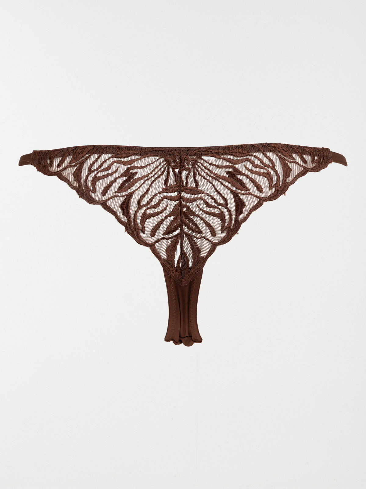 Tanga dentelle acajou femme (S-XL) Tanga dentelle acajou femme (S-XL)