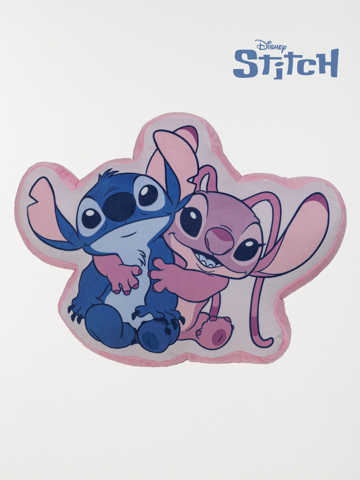 Coussin forme Stitch et Angel