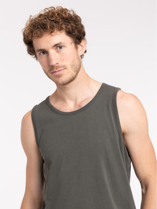 Débardeur basique kaki homme