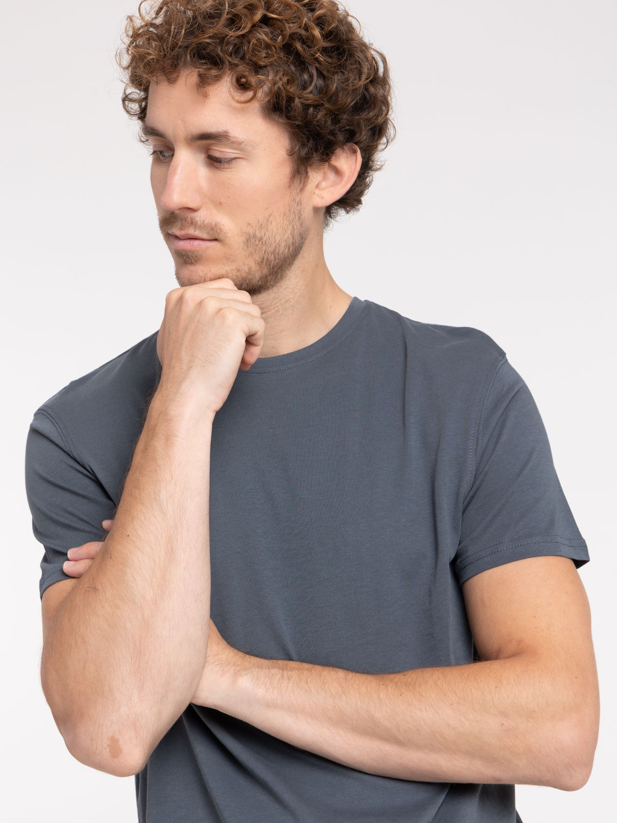 T-shirt col rond tonnerre homme