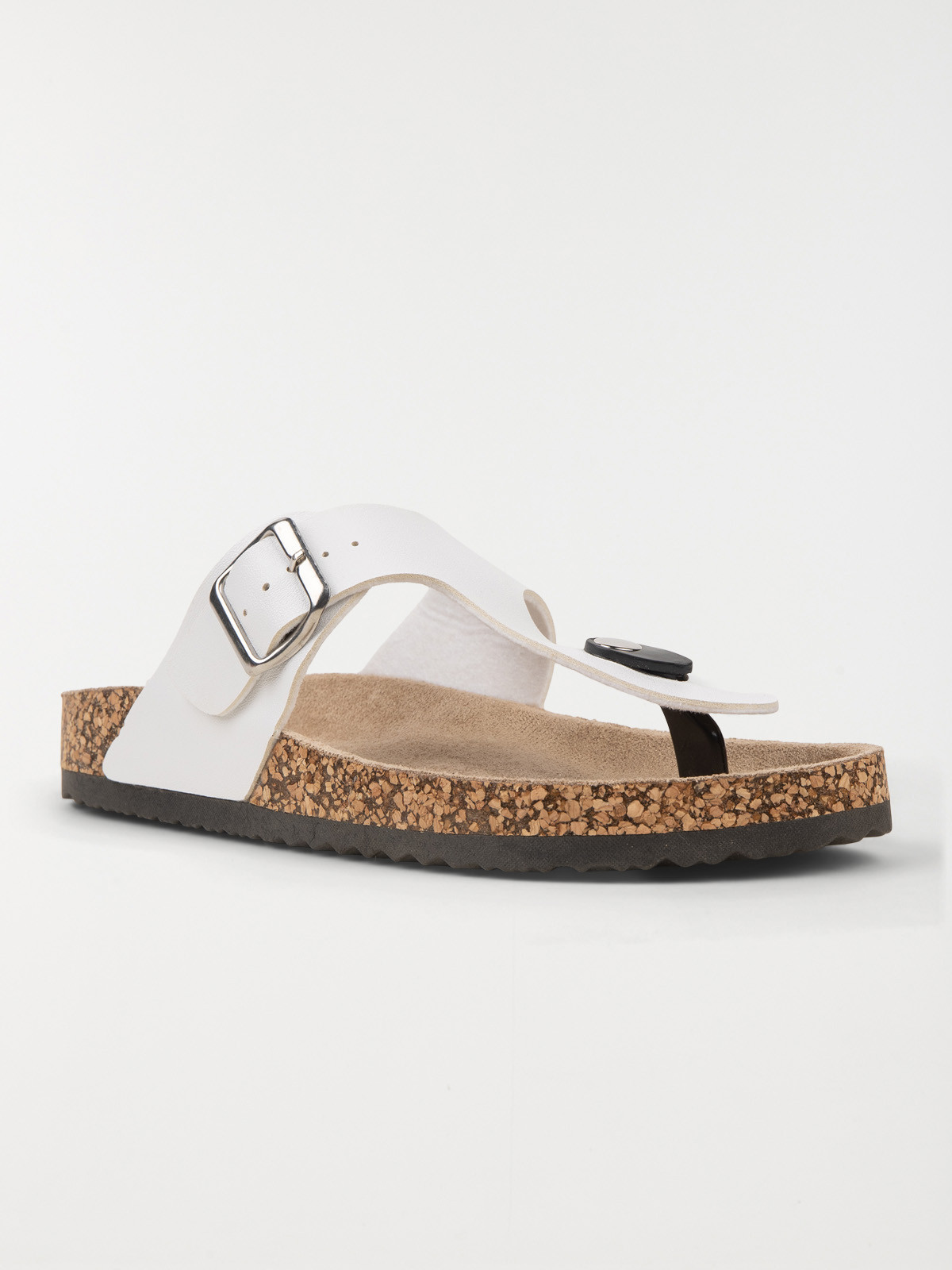 Mule confort entre-doigt blanc (36-41)