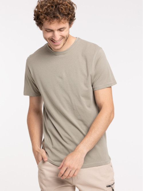 T-shirt col rond uni homme