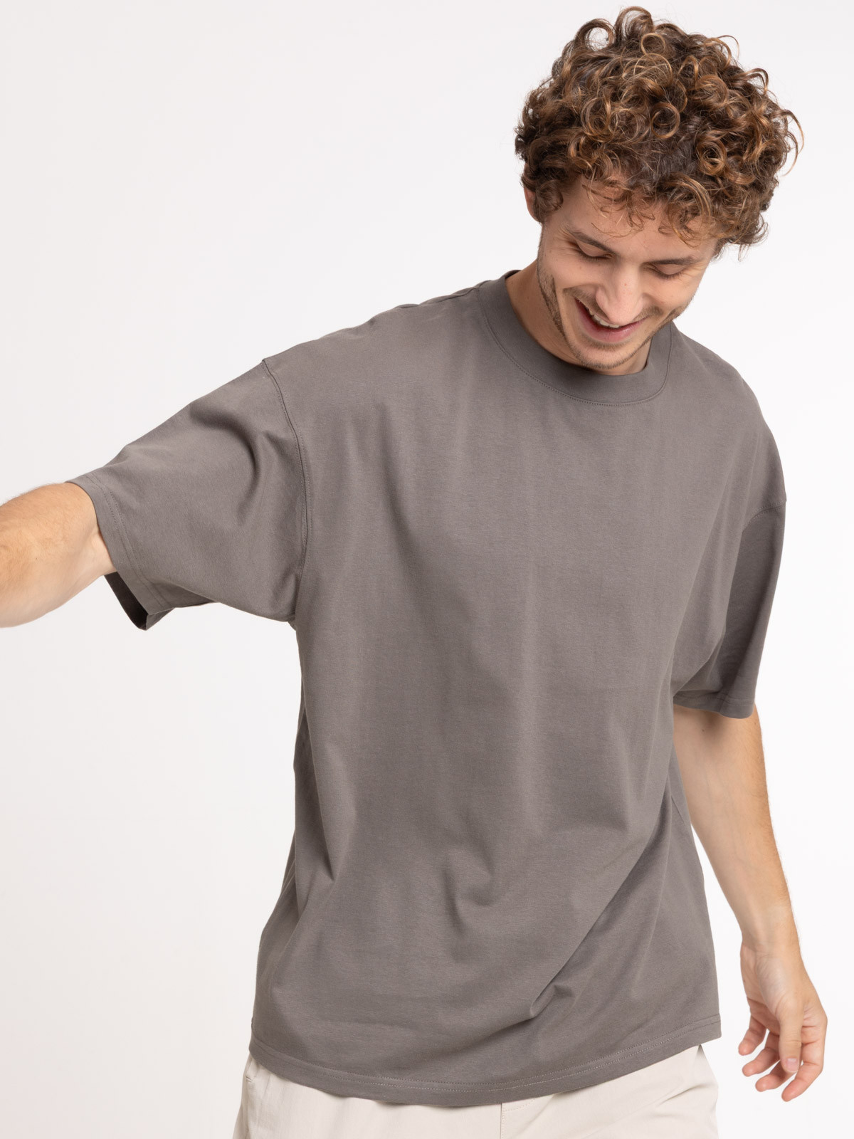 T-shirt col rond uni homme