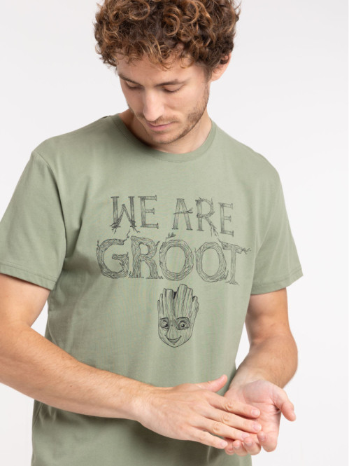 T-shirt guardians galaxy Groot homme