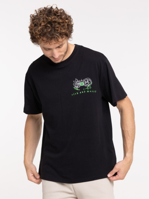 T-shirt noir Rick et Morty...