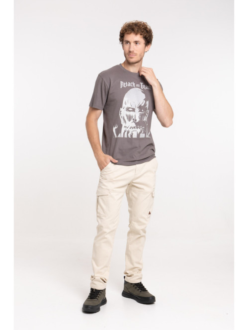 T-shirt motif Attack on titan homme