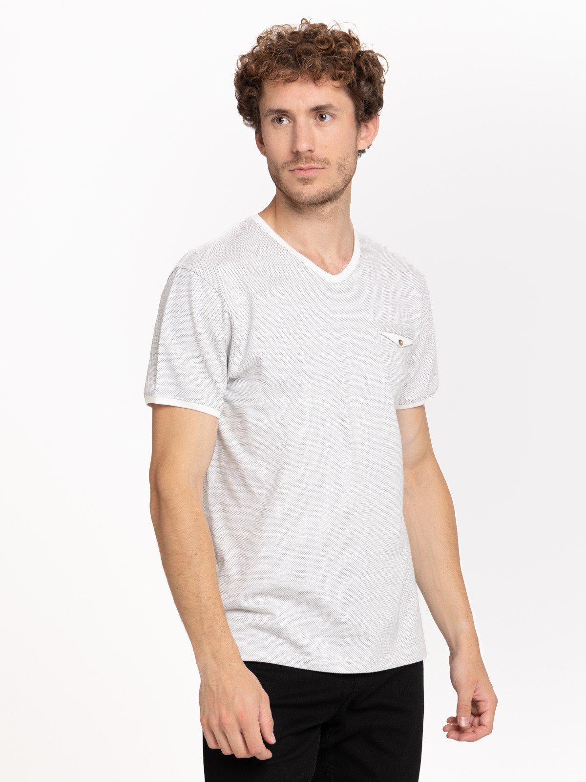 T-shirt fausse poche poitrine homme