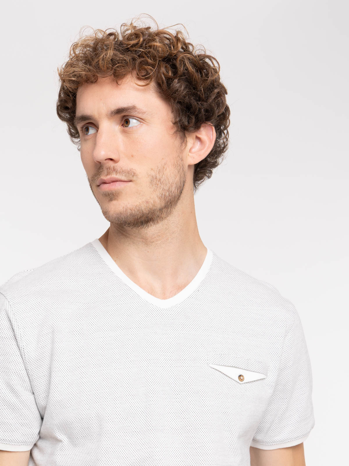 T-shirt fausse poche poitrine homme