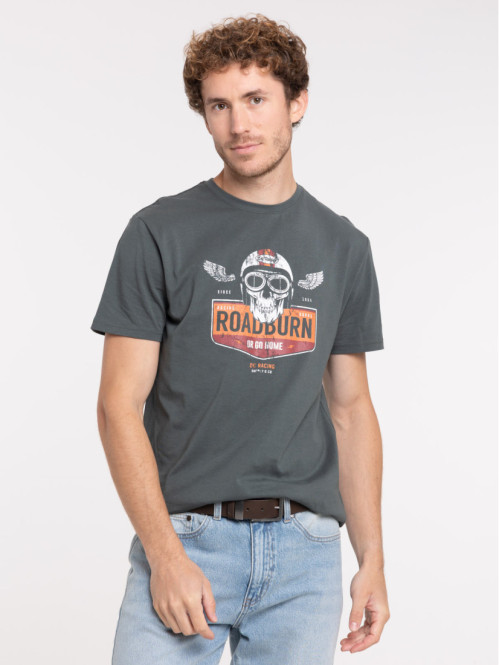 T-shirt homme imprimé gris...
