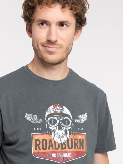 T-shirt homme imprimé gris...