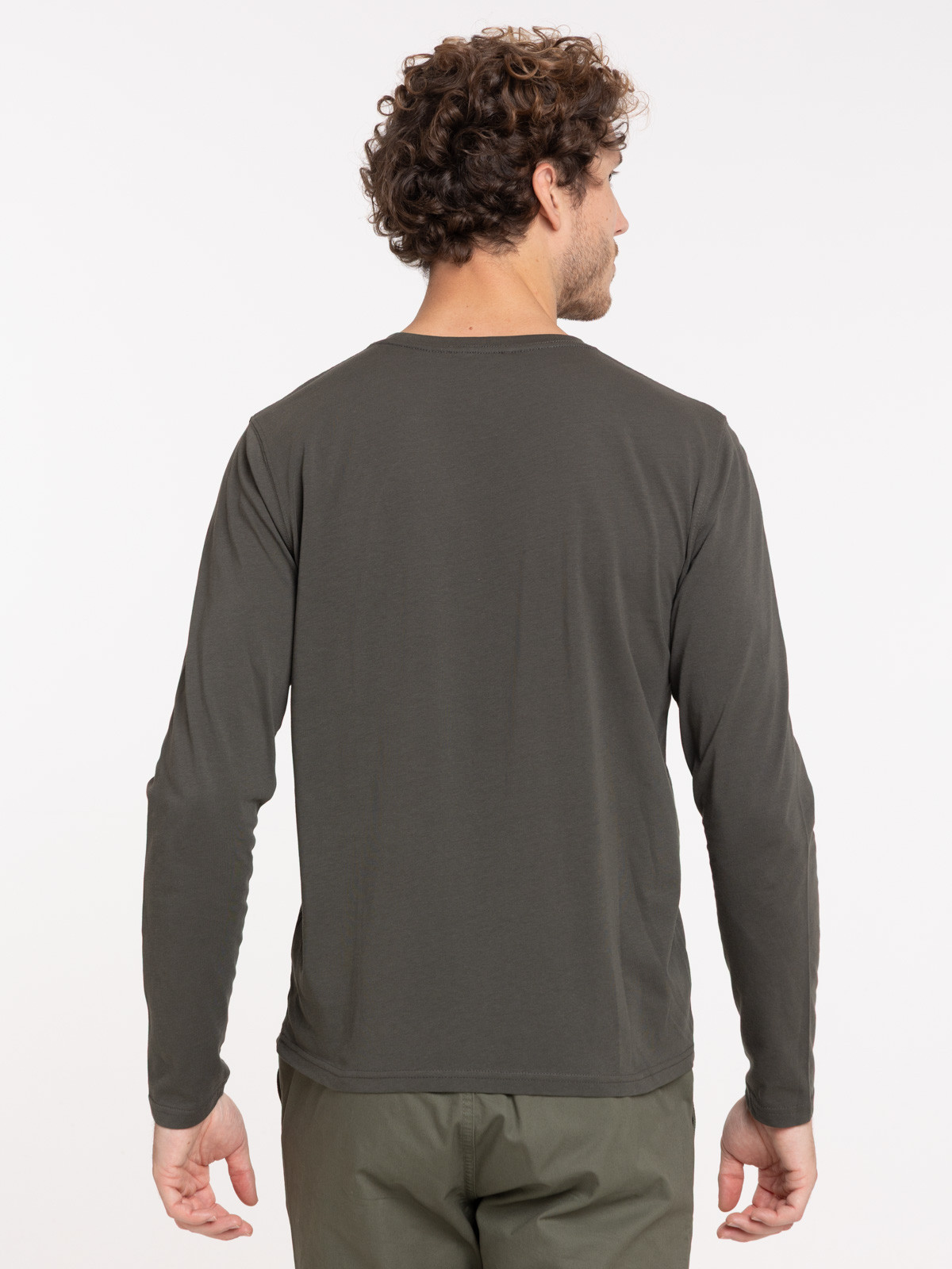 T-shirt manches longues kaki homme T-shirt manches longues kaki homme