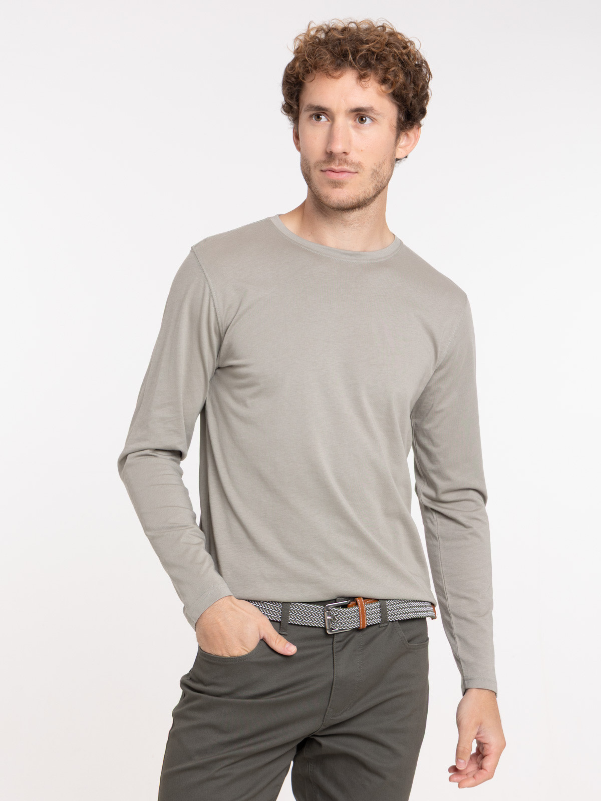 T-shirt neutral manches longues homme