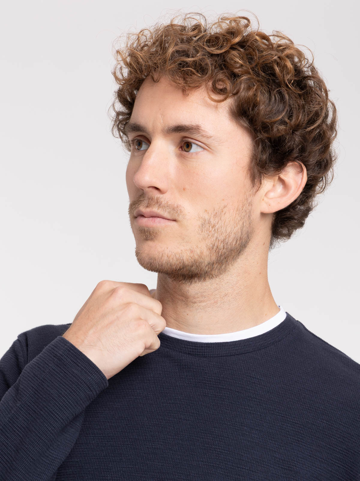 T-shirt col contrasté homme T-shirt col contrasté homme