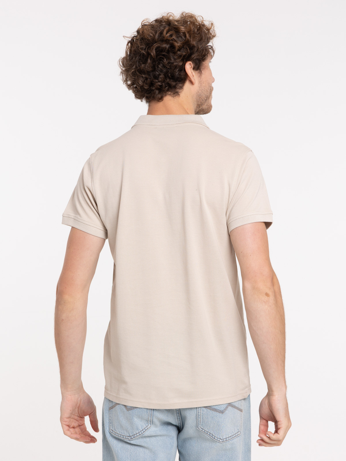 Polo basique coloris blond homme