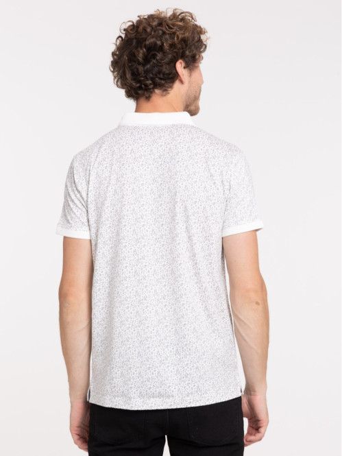 Polo motif fleur 100% coton...