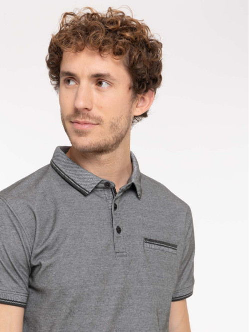 Polo col classique homme