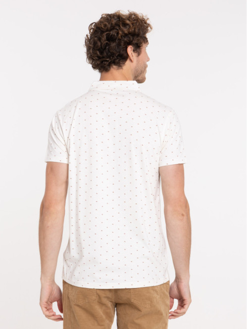 Polo imprimé 100% coton homme