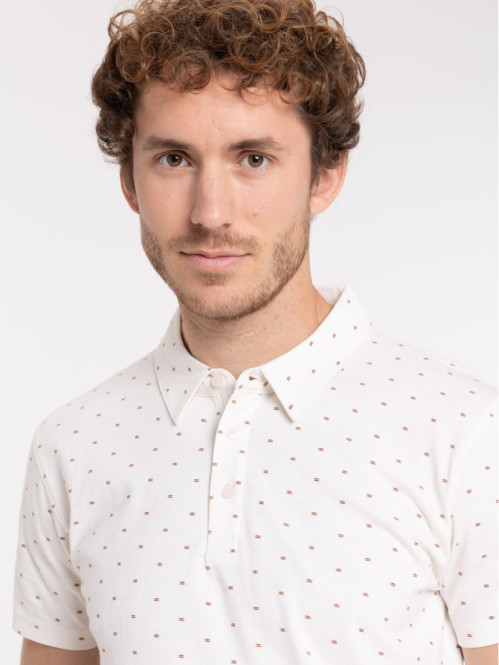 Polo imprimé 100% coton homme