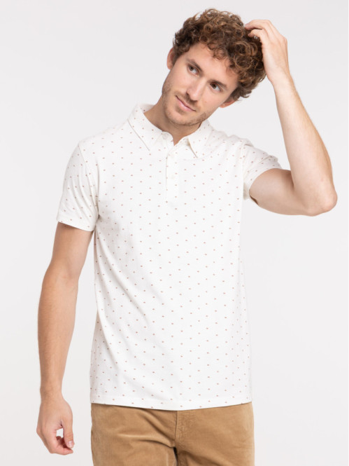 Polo imprimé 100% coton homme
