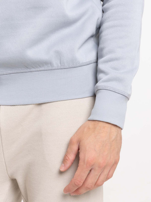 Sweat uni basique gris homme