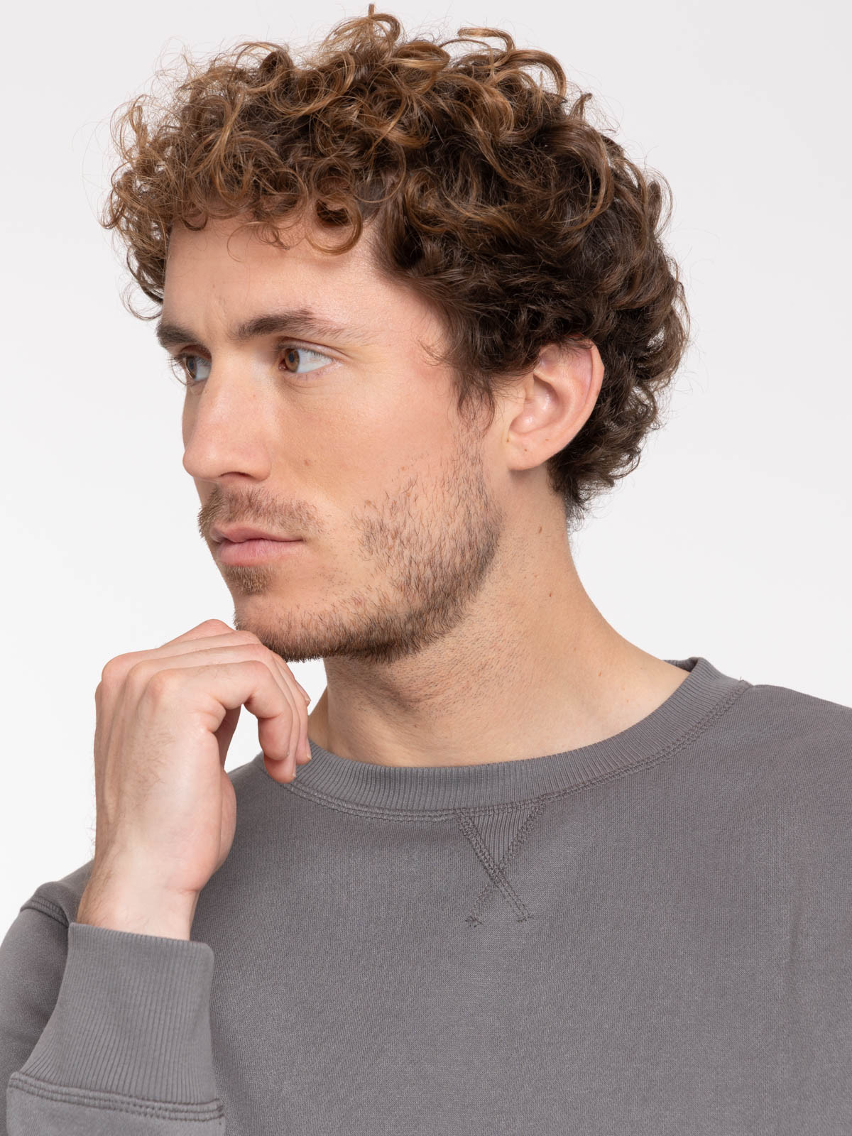 Sweat basique col rond homme