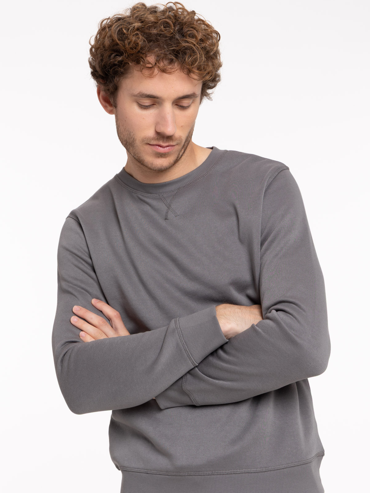 Sweat basique col rond homme